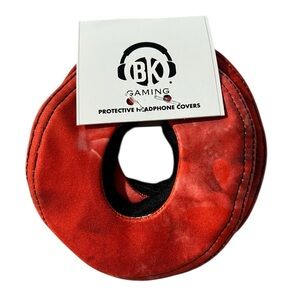 Beat Kicks Gaming Red Protective Headphone Covers, NWT